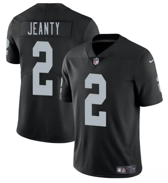 Toddlers Las Vegas Raiders #2 Ashton Jeanty Black 2025 Draft Vapor Untouchable Limited Stitched Football Jersey